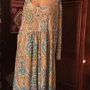 Size 3X Empire Long top or Short Dress